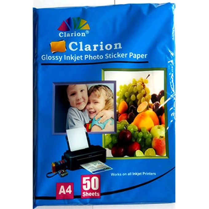 Clarion STICKER PHOTO PAPER A4 SIZE