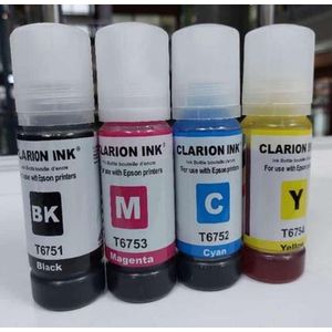 Clarion 103 COMPATIBLE INK BLACK,MAGENTA,CYAN, YELLOW WHITE CAP INK